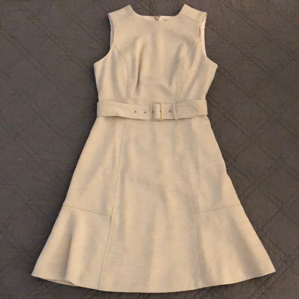 White House Black Market Linen Fit & Flare dress